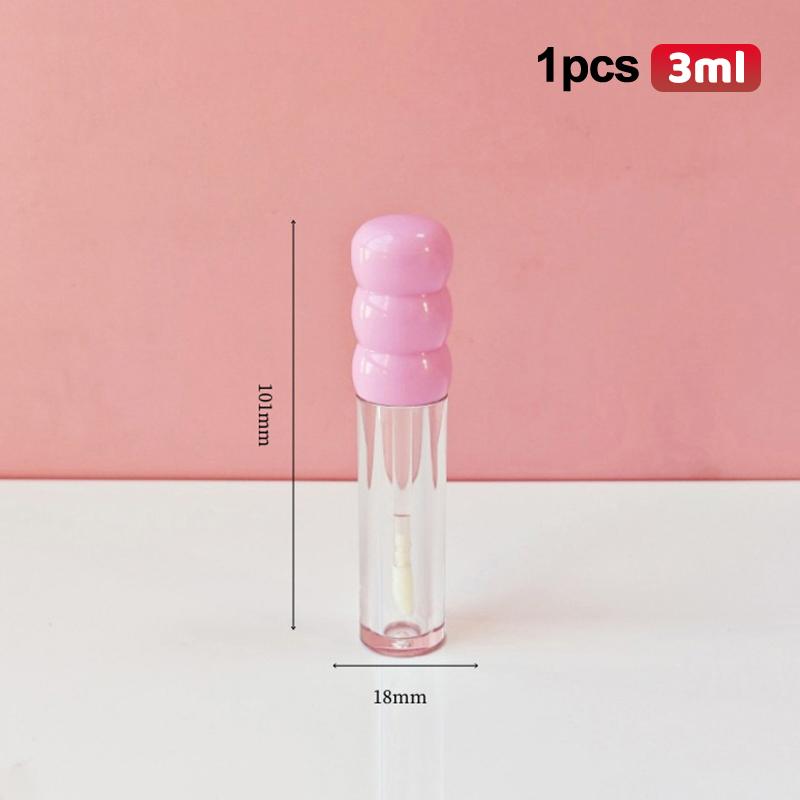 

1 шт. 3/3,5 мл Пустые прозрачные тюбики для блеска для губ Пластиковый тюбик для бальзама для губ Образец помады Косметическая тара Контейнер для макияжа розовый