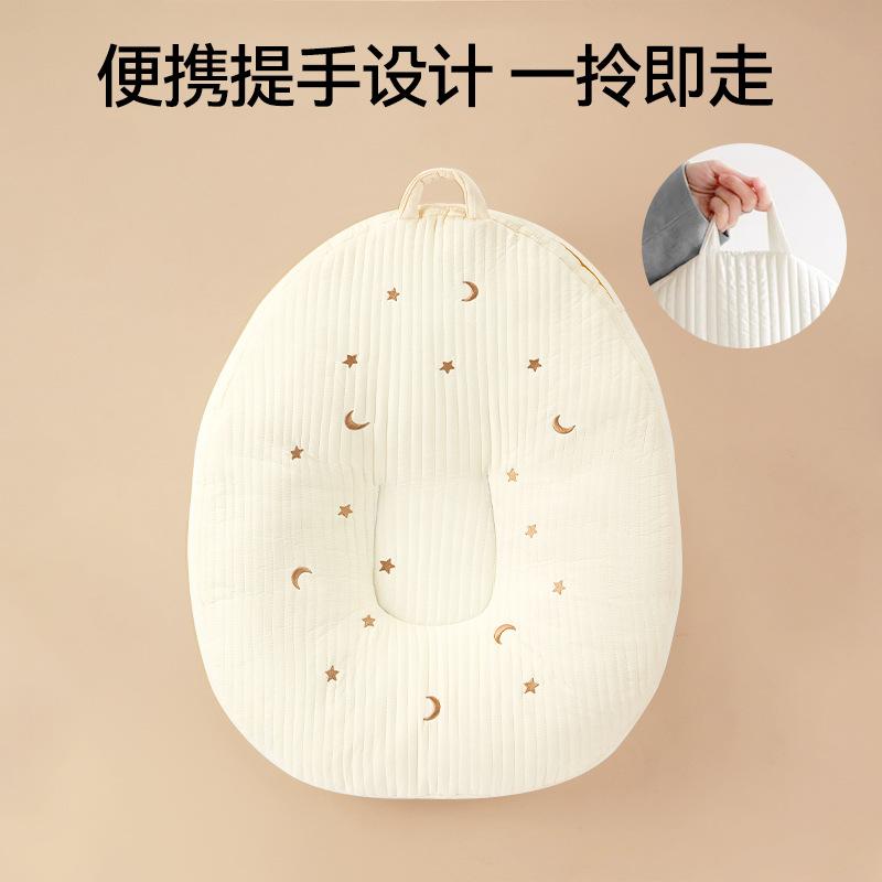 Baby Feeding Pillow Newborn Slope Pillow Anti-Spit-Up Reflux Lounger Chair Hands-Free Nursing Support