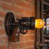 Vintage Wall Sconce Light, Resin Pistol Shaped Statue Night Light, Decorative Indoor Wall Mount Lamp for Bedroom Bedside Living Room Hallway,