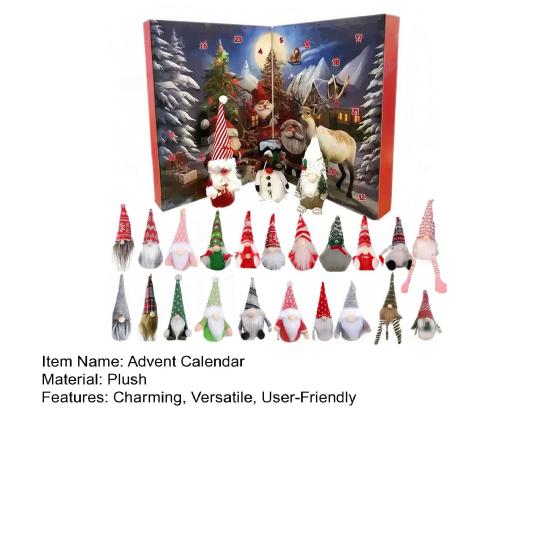 Gnomes Advent Calendar 2025 24 Days Countdown Box with Gnome