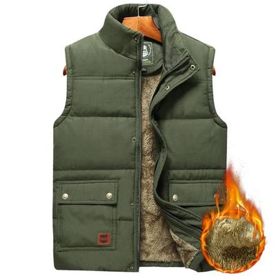 Men's Plus Size Clothing Winter Vest Jacket Sleeveless Coat Fur Fashion Men's Warm Vest Fleece Vest Men's Large Size