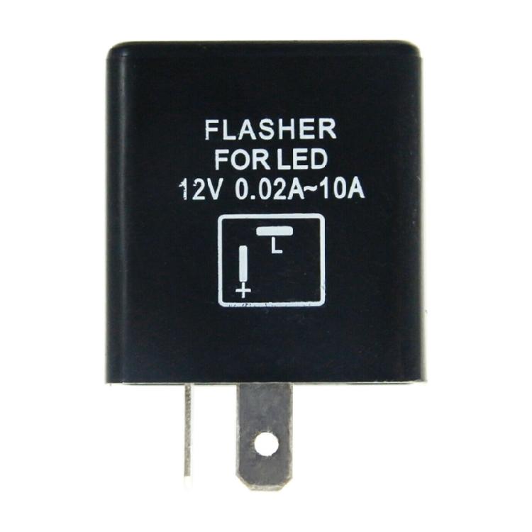 2-контактный 12-вольтовый светодиодный реле-вспышка для поворотников мотоцикла, регулятор частоты мигания 1