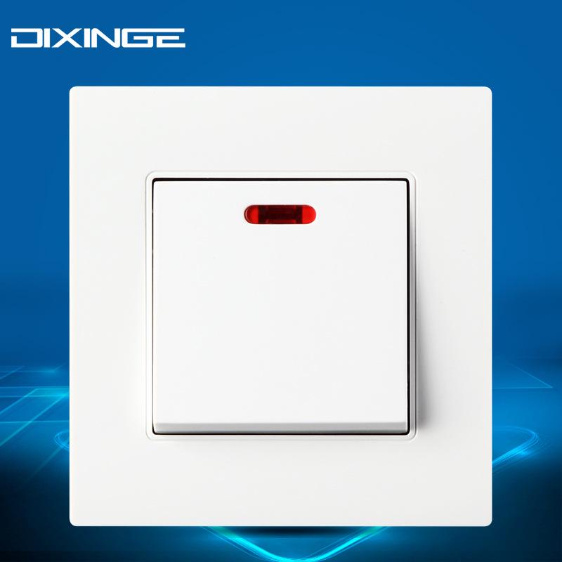 86 Type High Power Wall Switch: Double Pole Double Throw with Indicator Light, 45A