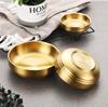 304 Korean double bowl sauce dish stainless steel bowl pickle bowl cold dish snack dish deep meal dish double dish