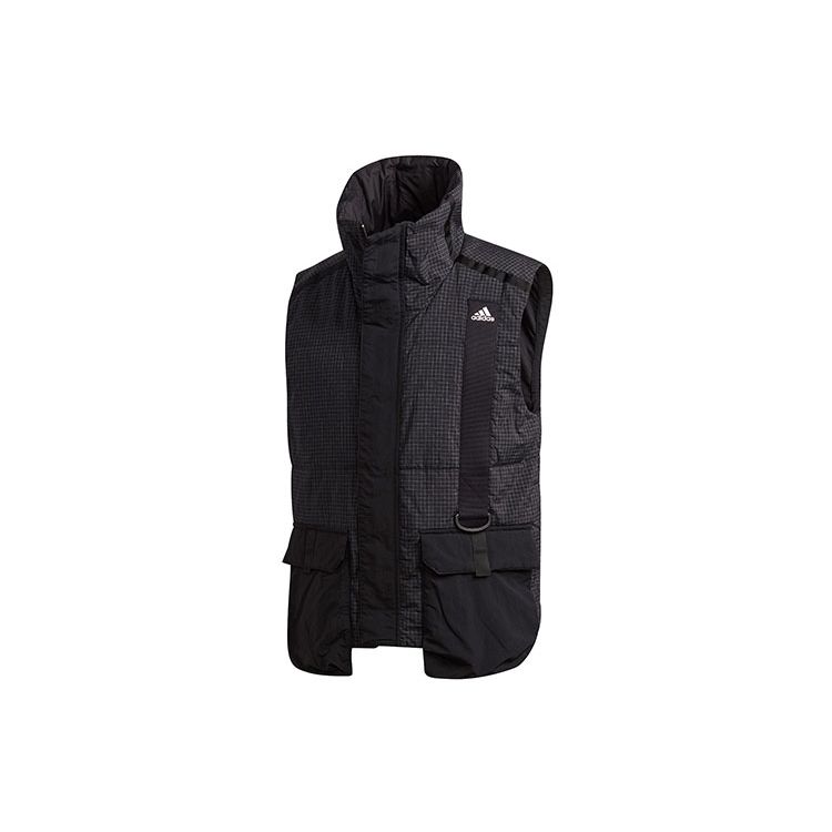 

Adidas Logo Print Спортивный жилет Мужские топы Черный FT2465 L