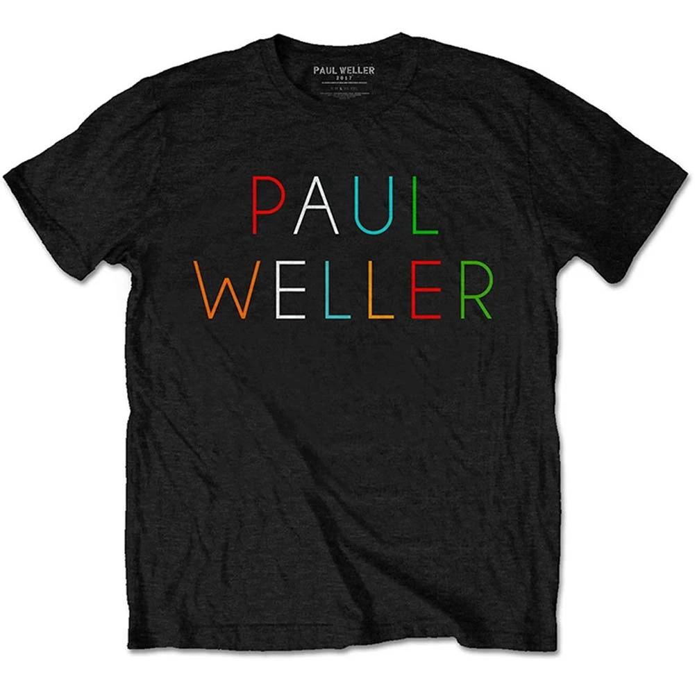 Men's Paul Weller Milticolour Logo Slim Fit T-shirt Small Black