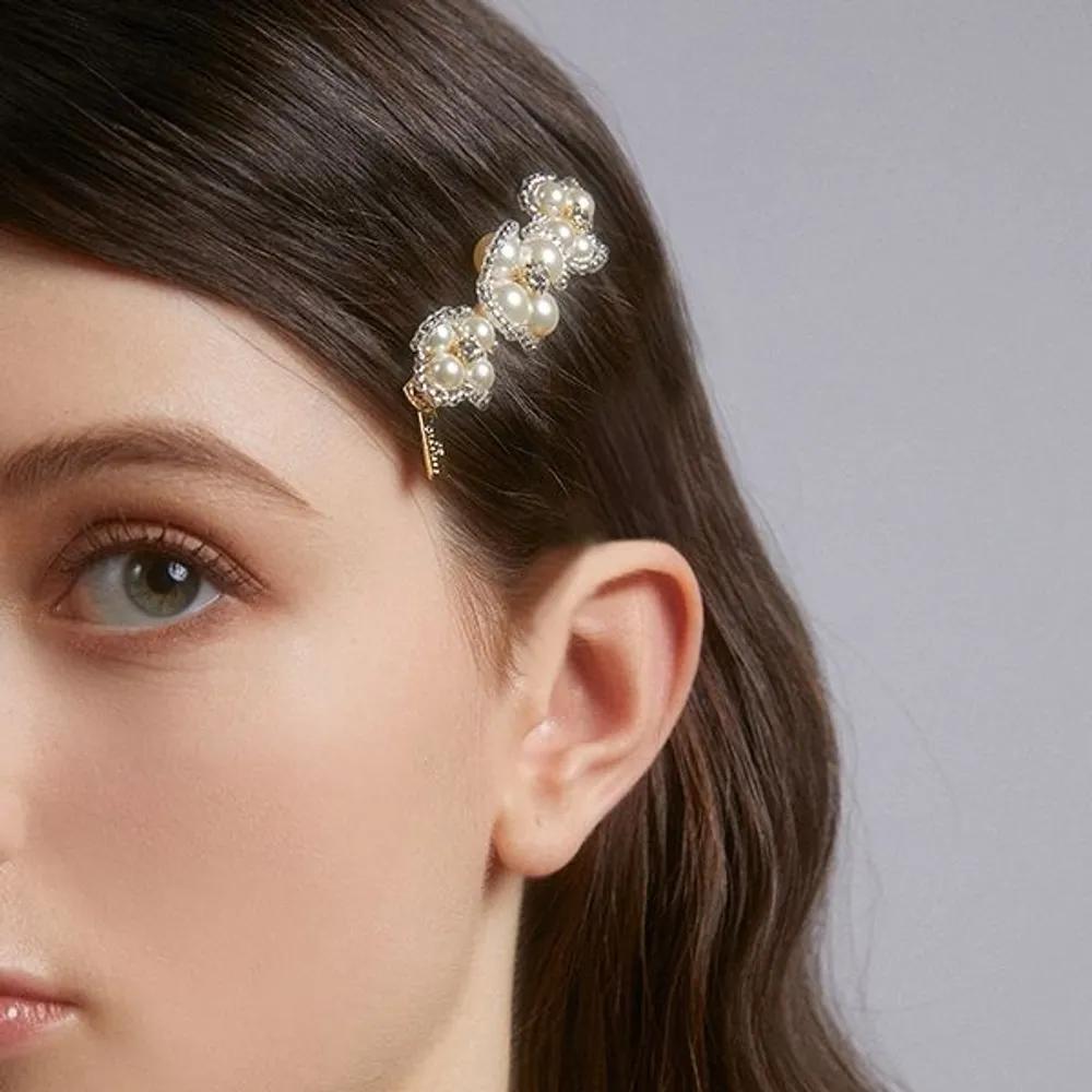 Bead Pearl Daisy Smart Pin LFSL0324 Gold
