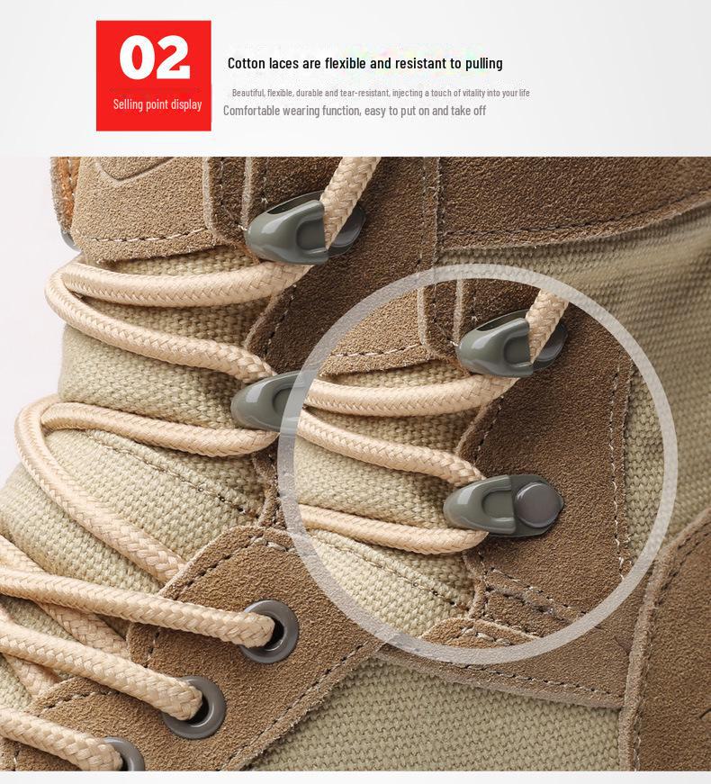 Men's Genuine Leather Martin Boots - British Style, Korean-Inspired, High-Top, Short Desert Boots for Work and Outdoor Wear