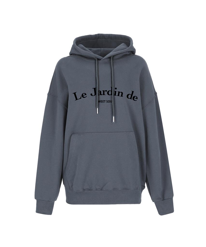 SWEET SOUP Lettering Oversized Hoodie Sweatshirt (Wcrltf3)