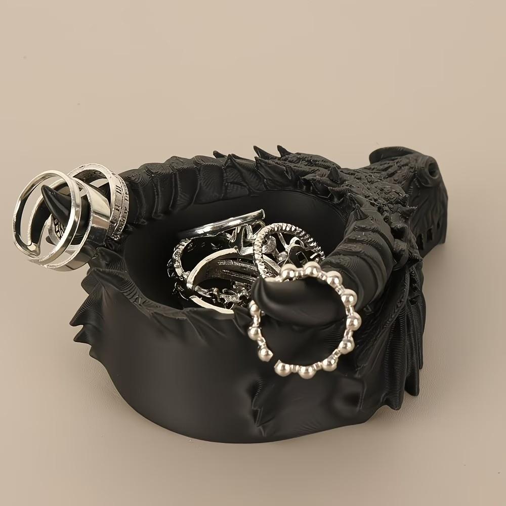 Support Présentoir Multifonctionnel pour Bijoux Ornements Tête de Dragon Impression 3D Bureau