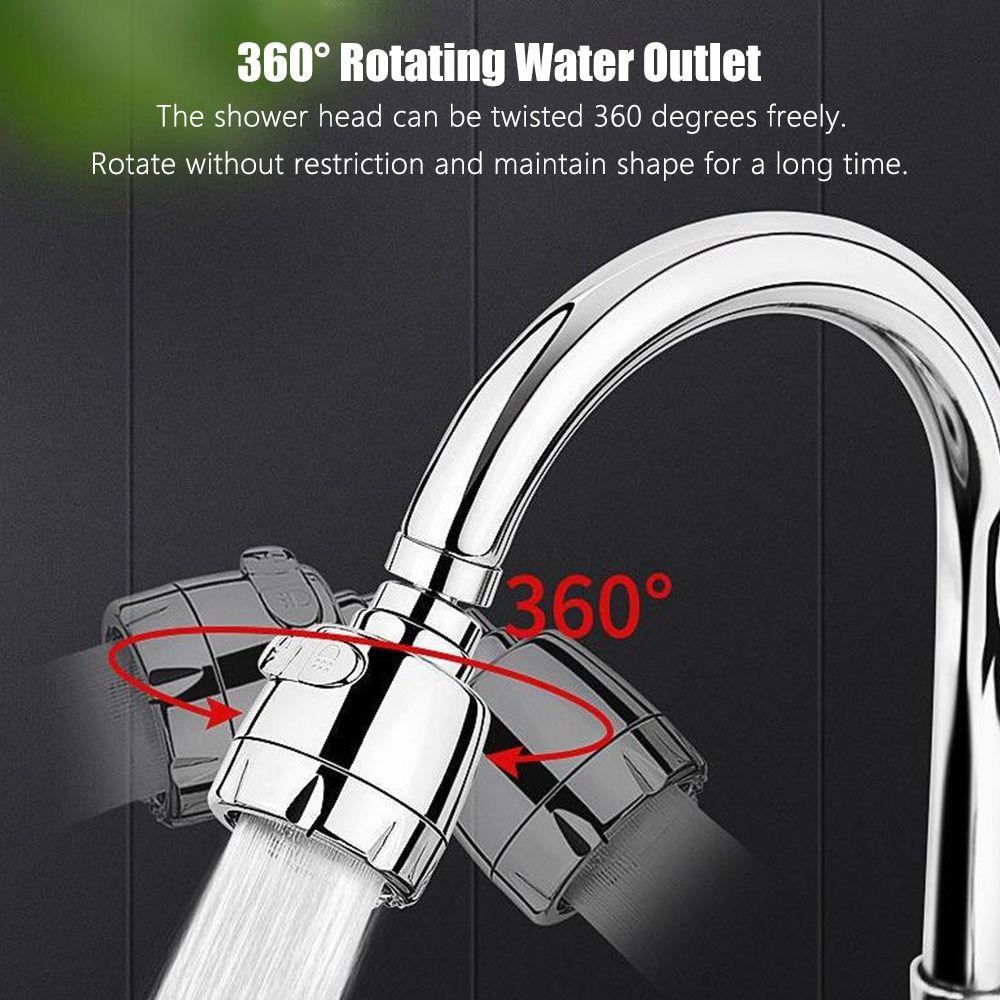 1Pcs Durable Swivel Head Kitchen Faucet Nozzle 360 Rotatable Bent Water Filter Diffuser Faucet Bubbler Water Saving
