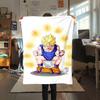 1pz Coperta in Flanella con Stampa Son Goku, Alta Qualità per Tutte le Stagioni, Decorazione per la Casa, Calore e Comfort, Perfetta per Regali di Natale