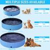 Taeku Dog Foldable and Portable PVC Bathtub for Small and Medium Indoor and Outdoor Use Pool, Kids, Babies, Dogs, (8030cm, Blue)