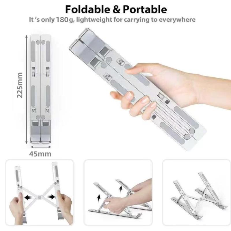 Laptop Stand Metal Material Foldable Portable Laptop Heighten Laptop Holder Bracket Notebook Stand