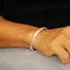 Hawaiian Jewelry Bangle Silver 925 Bracelet Scroll Plumeria Men Women