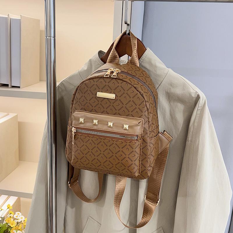 Backpack Spring Fashion Versatile College Student School Bag Women's Casual Large Capacity Printed Travel Backpack