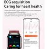 New AI Diagosis ECG Health Smart Watch Men Blood Pressure Lipid Uric Acid NFC Air Pump Airbag Health Smartwatches Women for IOS Android