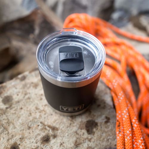 YETI Rambler MagSlider Lid for Rambler Series Tumblers, Fits 10 Oz & 20 Oz Ramblers, Black Lid