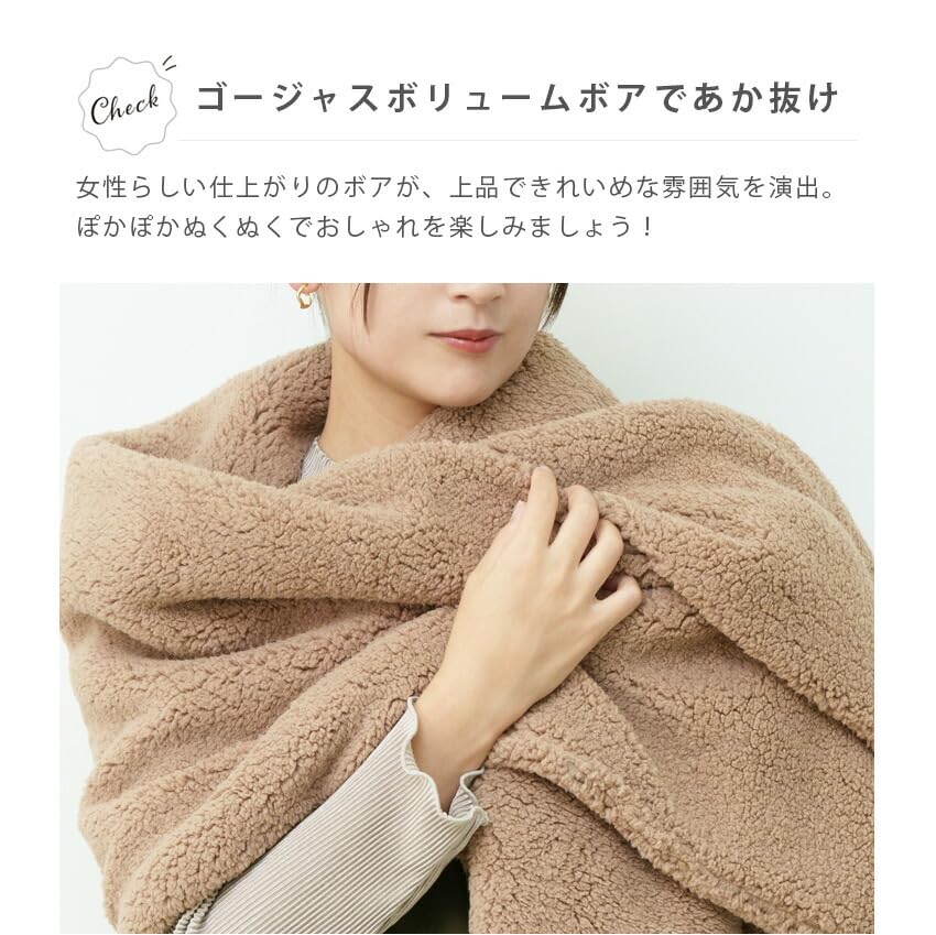 Prime la Faux Fur Neck Fluffy and Perfect for Fall and Perfect for Cold Stylish or Gift Idea Women's Warmer, Warm, Winter, Weather, Gift, (Mocha)