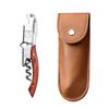 Stainless Steel Corkscrew Wine Key Beer Bottle Opener Foil Cutter Wood Handle Openers Waiters Wine Knife Corkscrews Sommelier