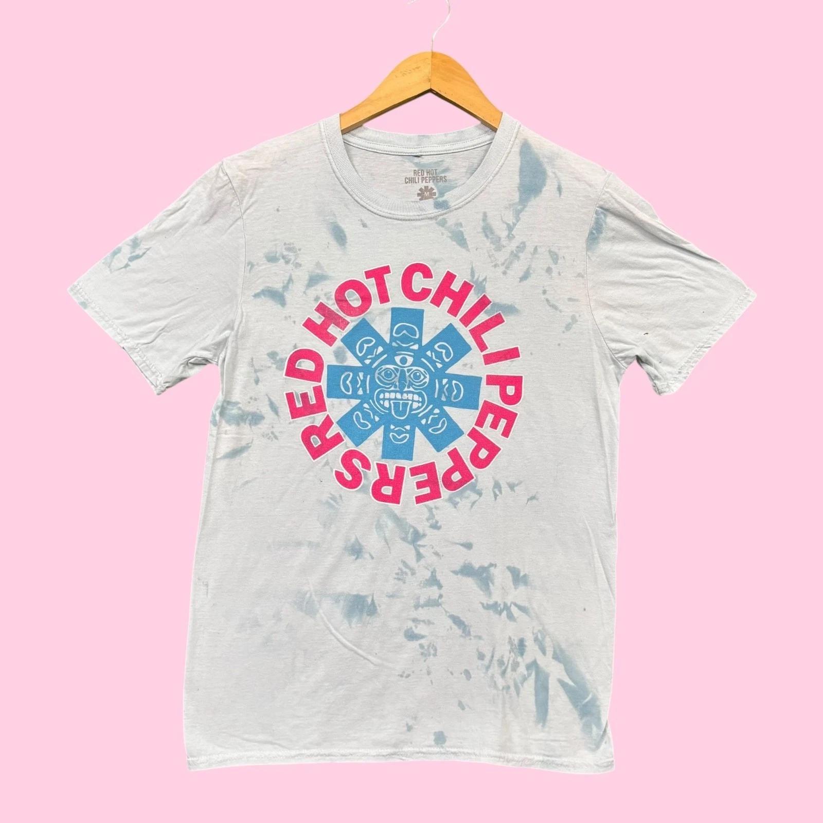 Red Hot Chili Peppers Logo Rock Band Tie-Dye Tee M 3XL