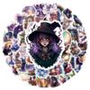 10/30/50pcs Vintage Gothic Magic Witch Cartoon Stickers Aesthetic Graffiti Sticker Water Bottle Phone Suitcase Decals Decoration