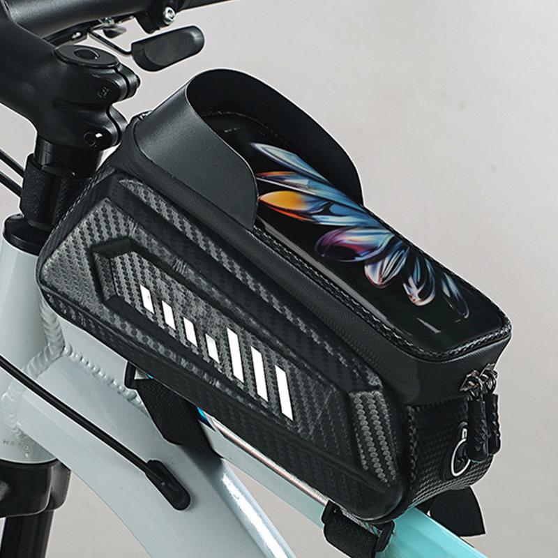 Bike Top Tube Bag Front Frame Bag For Cycling Touchscreen Top Tube Pack For Repair Tools Wallets Waterproof Biking Organizer CN