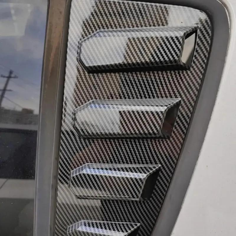 For Suzuki Swift 4 Doors 2005 2006-2010 ABS Plastic Rear Window Quarter Louver Cover Side Vent Trim Car Adhesive Accessories