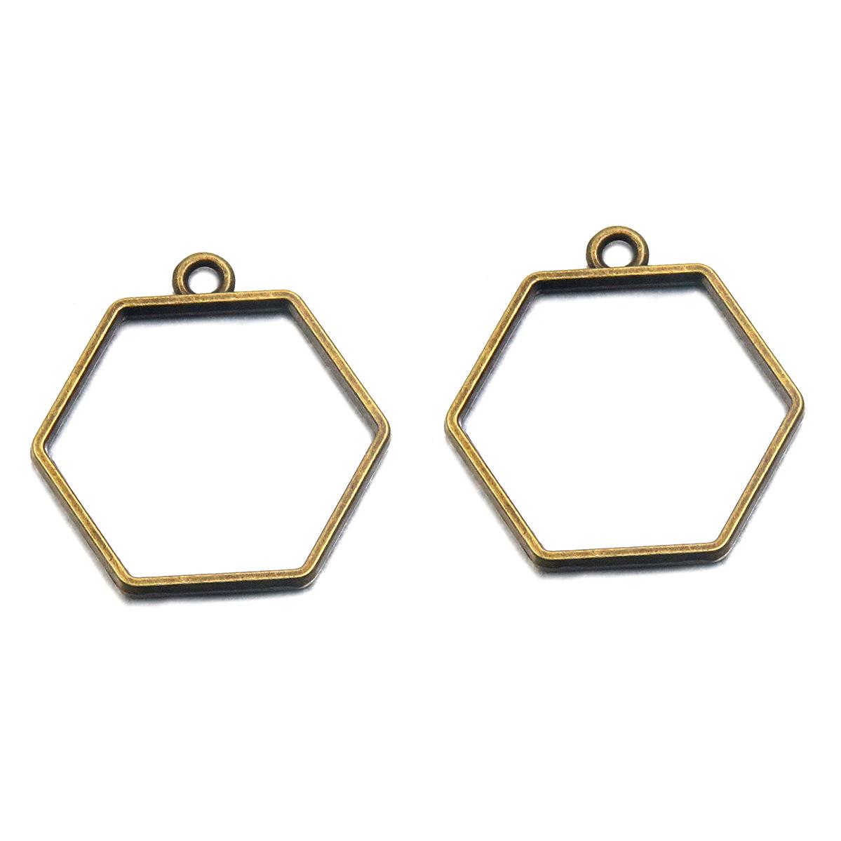 

Ancient Green Enamel Geometric Pendants - Heart & Rhombus Designs 1 piece Ancient Green
