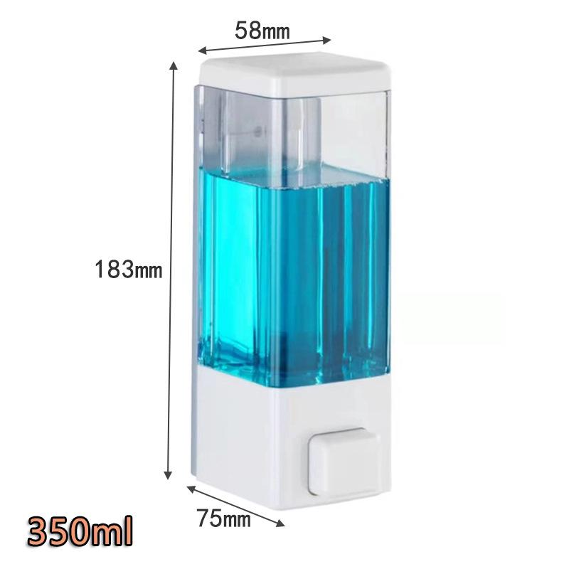 1000ml Wall-Mounted Shampoo & Hand Soap Dispenser - Punch-Free Installation