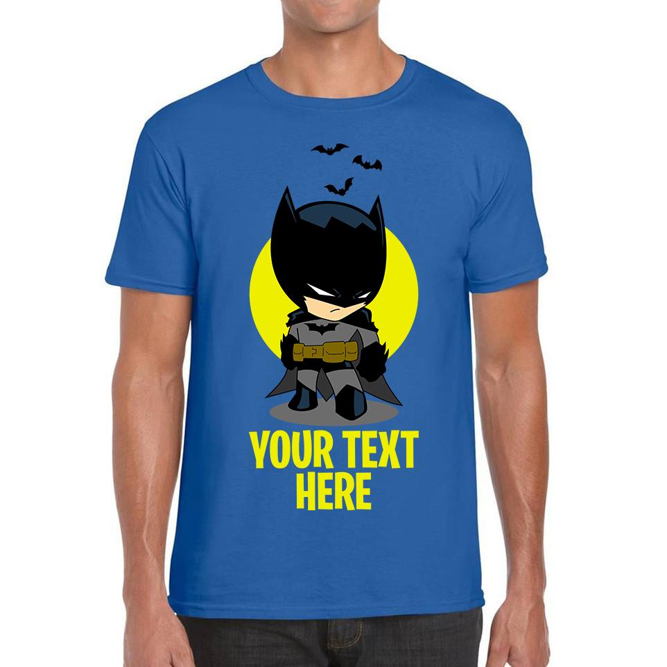 Personalised Batman Unisex Mens T Shirt Womens Tops Tees 2XL