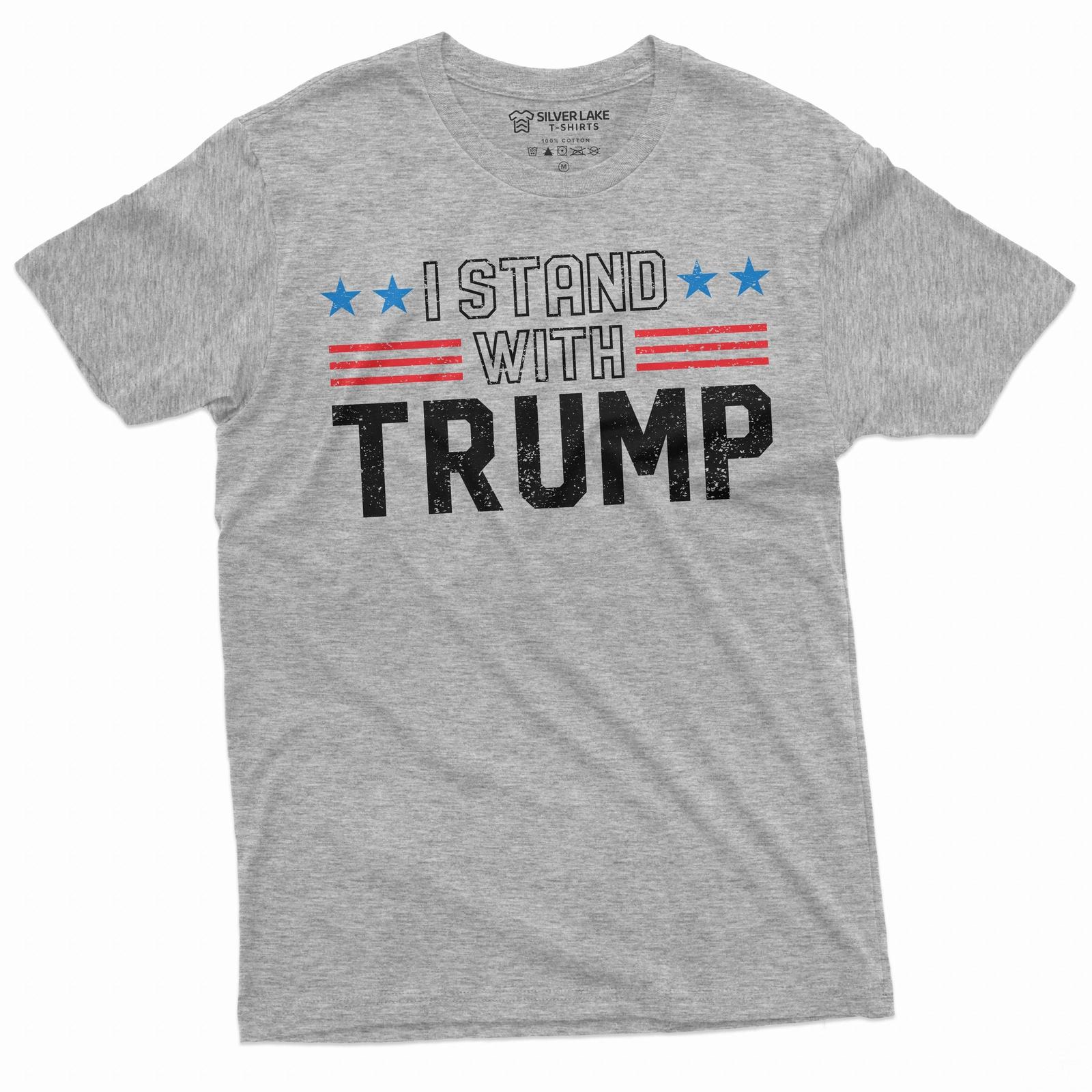 Men s I Stand With Trump T-Shirt Trump arrest Tee Trump 2024 Supporter Tshirt S