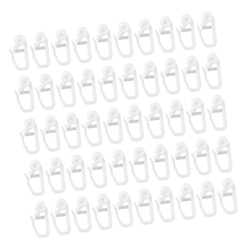  50pcs Curtain Track Gliders Easy Installation And Quiet Movement Curtain Gliders