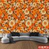 2D Boho Vintage Blumen-Wandteppich für ästhetischen Raumhintergrund & Party