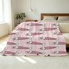 Cozy Flannel Blanket – Lightweight, Soft & Adorable Design for Home, Ideal for Sofa Napping, Bay Window Decoration, Christmas & Halloween