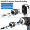 1Pcs Tap Socket 1/2 1/8 Square Tap Sockets Adapter M3-M12 Adjustable Ratchet Wrench Power Tool For Reamers Screw Extractors