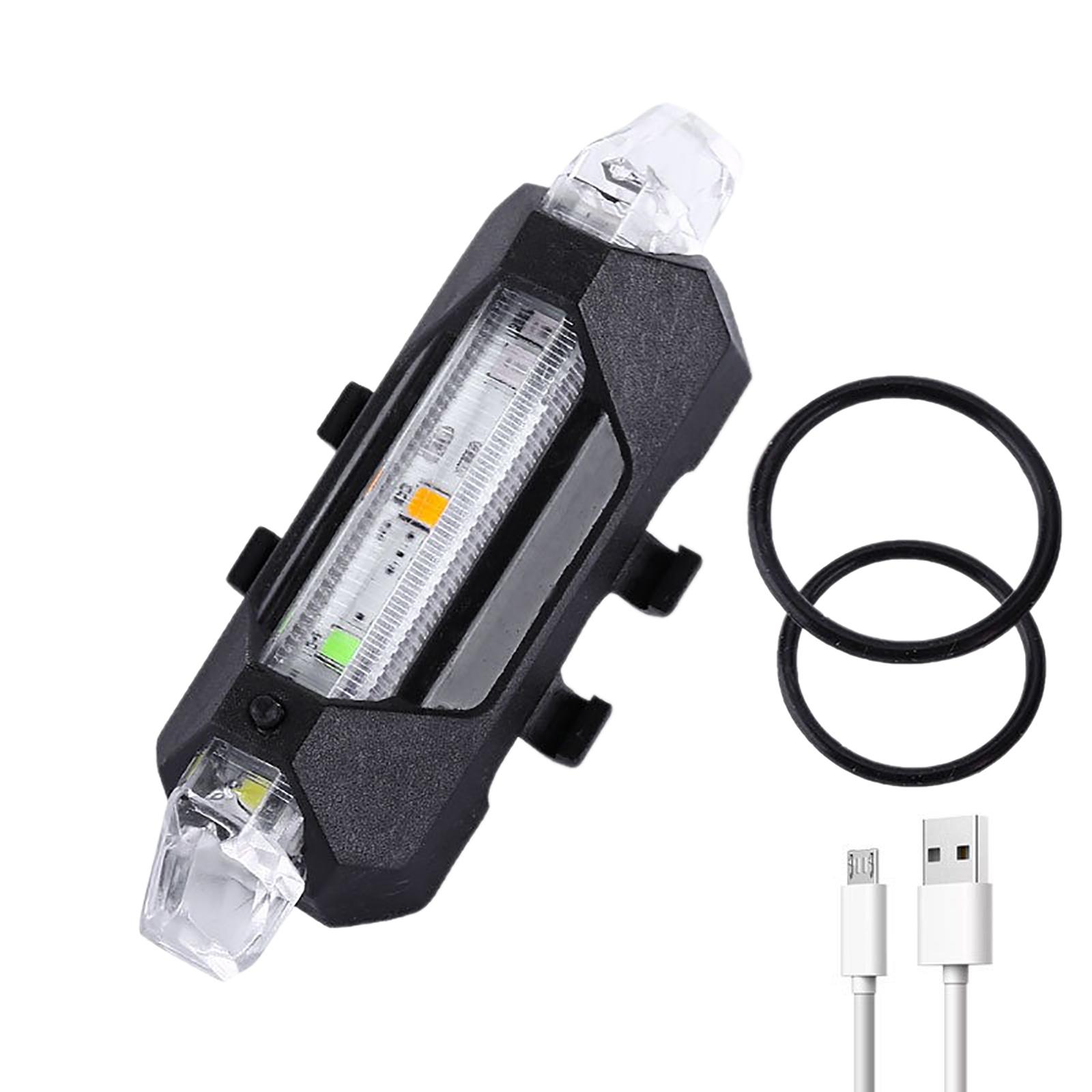 

Велосипедные задние фонари Велосипедный водонепроницаемый задний фонарь USB Перезаряжаемый светодиодный стоп-сигнал Безопасность езды на велосипеде Фонарик Задний фонарь разноцветный