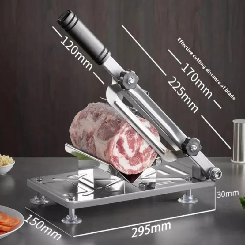 Hot Pork Belly Vegetable Slicer Frozen Meat Processor Cutting Machine Mutton Rolls Cutter Fruit Easy Slicer Kitchen Accesory