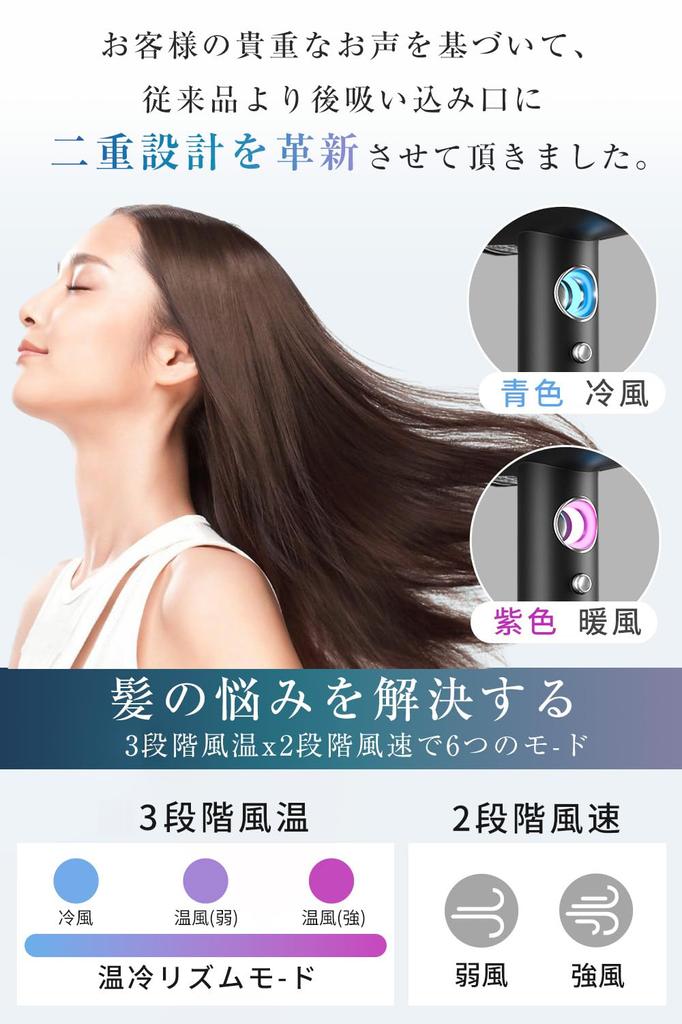 Hair Large Air Volume Beautiful Hair Static Electricity Hair 300 Million High Concentration of Negative Nano High Speed Constant Temperature Hair 3