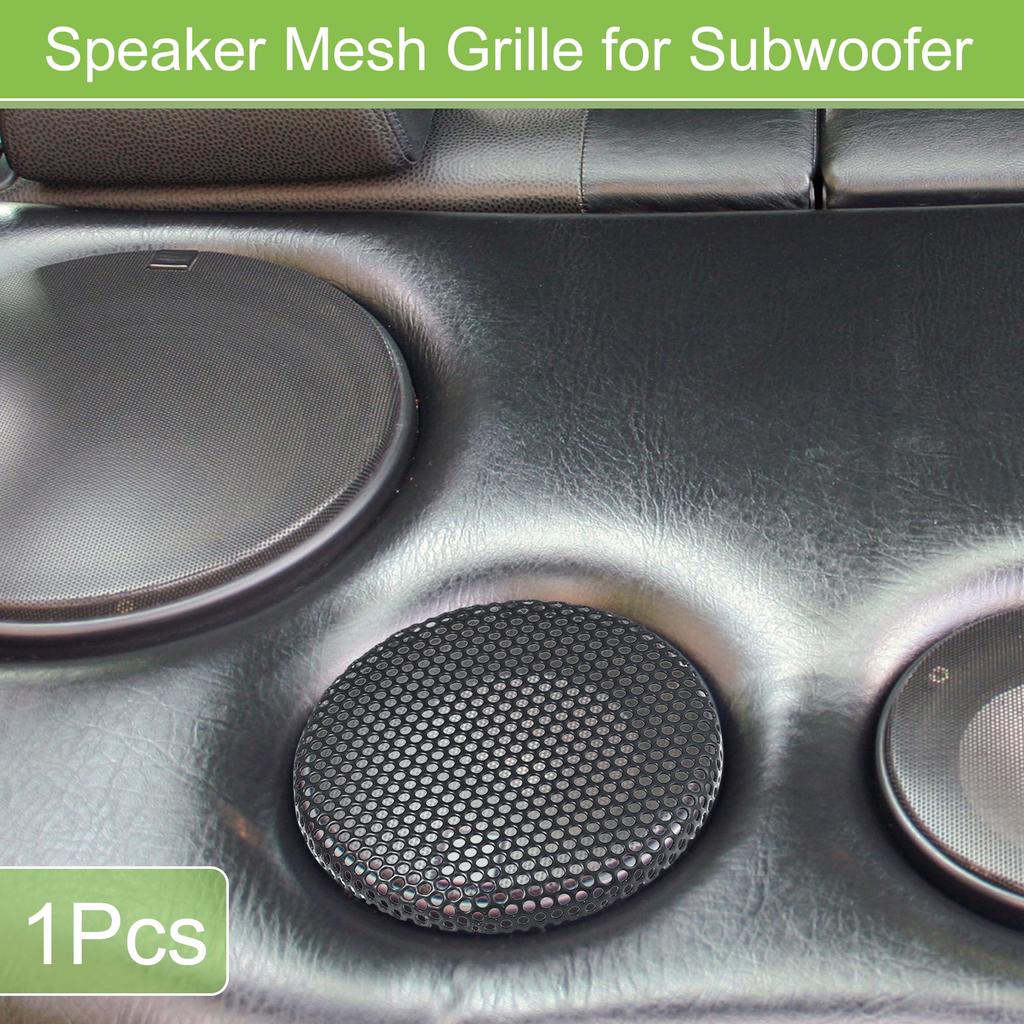 ACROPIX Universal 4.5" Speaker Grille Mesh for Audio Subwoofer 120x6.5mm Frameless Black - 1 Pack