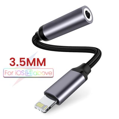 For iPhone 3.5mm Aux Adapter Cable 3.5 To Lighting Audio OTG For iPhone 14 13 12 11 Pro Max Earphone Adpter For iPhone X XS 7 8