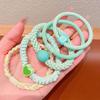 Children's Hair Band Simple Color Rubber Band High Value Girl Ball Head Ponytail Head Rope Little Girl Hair Rope