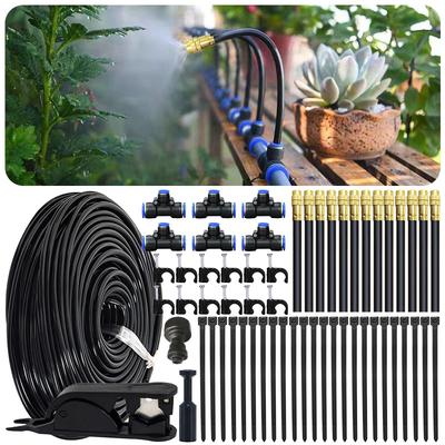 5-20M Drip Irrigation System Drip Watering Irrigation Sprinklers Automatic Watering for Plants Free Bending Universal Spray Kit