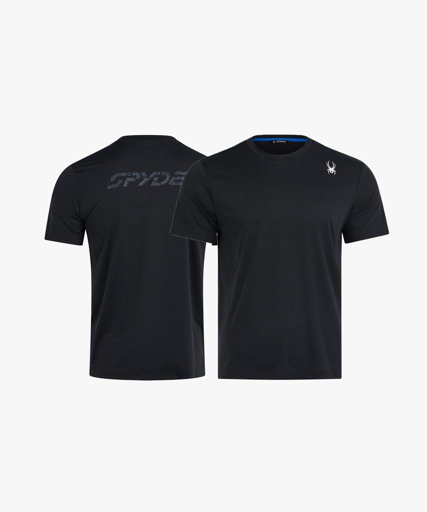 SPYDER Men'S Proweb Training Crack Logo Short Sleeve T-Shirt Splmcnrs001Mblk