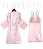 Women's Silk Lace Pajama Set - Breathable & Comfortable Two-Piece Nightwear