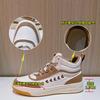 High-top Little White Shoes Women's 2025 Spring New Women's Flat Shoes Heightening Single Shoes Women's Casual Sports Trendy Shoes