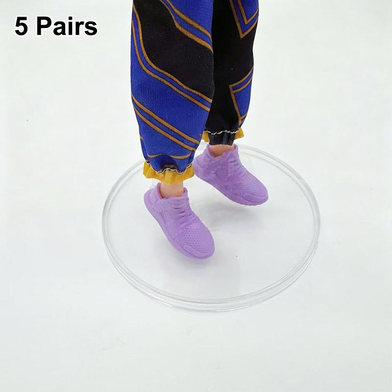 Pointed High Heels for Dolls 5 Pairs Toy Boots Princess Dress Up and Playhouse Fun