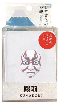Nor Corporation Soap Japanese Culture Soap Kumadori 140g with Figure OB-JCP-1-2