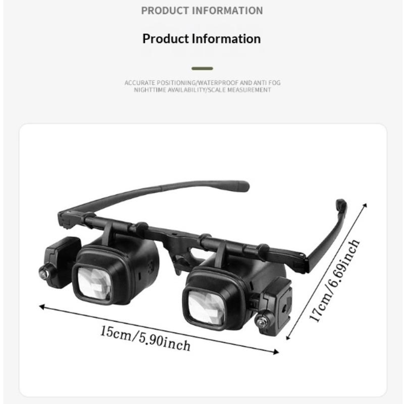 2X/6X/8X/12X/24X Head Mount Magnifier Headband Magnifying Glass Watch Jeweler Repair Magnifier Led Lights Loupe Microscope