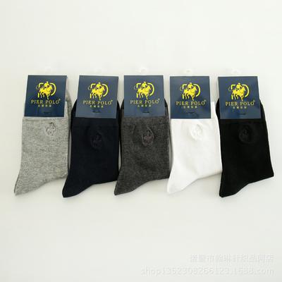 PIER Polo-Socken Heißer Herbst neue Allgleiches männliche POLO-Socken Baumwolle klassische Freizeitsocken Business Stickerei Calcetines Hombre Sox